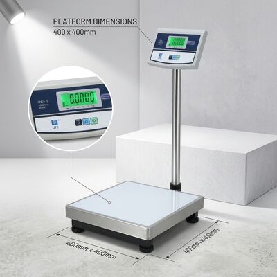 Stainless Steel Digital Weighing Scale 30kg Bench Platform 1g Division RS232 Output