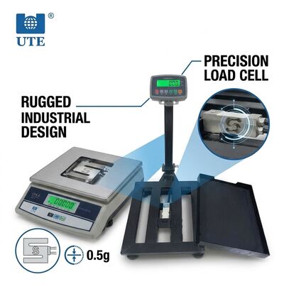 Medical Digital Weighing Scale 200kg BMI Function Anti Slip Platform Height Rod